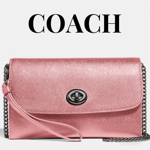 Coach Handbags - COACH 🔥 Chain Crossbody or Wristlet